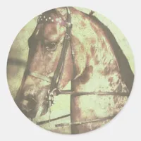 Saddlebred Horse Classic Round Sticker