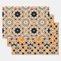 Multicolor Kaleidoscopic Mosaic Moroccan Patterns  Wrapping Paper Sheets