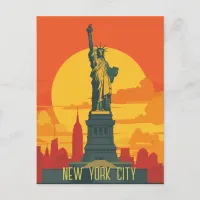 Travel to New York City Postcard