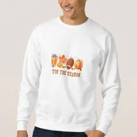 Tis The Season Leopard Football Halloween Fall Sweatshirt
