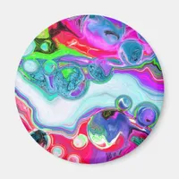 Marble Colorful Fluid Art  Magnet