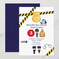 Police Birthday Party Invitation