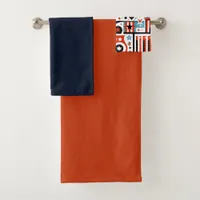 4th of July Generative Pattern Bath Towel Set