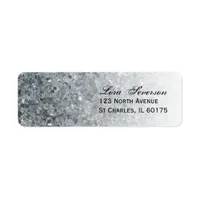 Faux Sparkle Return Address Label