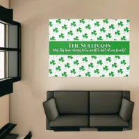 Irish shamrocks pattern personalized cozy home rug