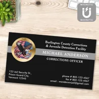 Custom Correctional Officer Jail Security Logo Business Card Magnet