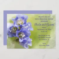 Little Purple Flowers Wedding Rehearsal Dinner Invitation