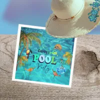 Summer Pool Fun Party | Birthday  Napkins