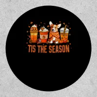 Tis Season Pumpkin Spice Latte Halloween Fall Coff Patch