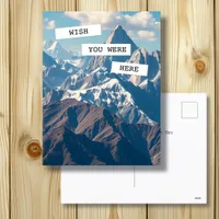 Wish You Were Here | Mountains  Postcard