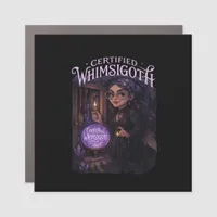 Certified Whimsigoth Witch Broom Closet Classic Car Magnet