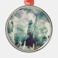Elephant Metal Ornament