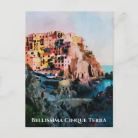 ** Bellissima - Italian Language Cinque Terra Postcard