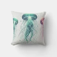 Glowing Ocean: Jellyfish Inspired Throw Pillows