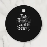 Eat Drink And Be Scary Halloween Favor Tags