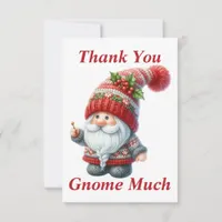 Christmas Gnome Thank You Card