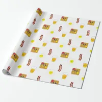 Breakfast Banner Wrapping Paper