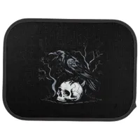 Crow, F-Caw-F Funny Bird Moon Gothic Adult Humor Car Floor Mat