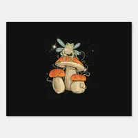 Cute Cottagecore Aesthetic Mushroom Frog Goblincor Sign