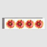 Just Blanket Flowers | Floral Photo Car Magnet