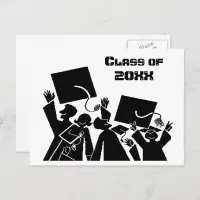 Graduation Group Class of 20XX Announcement Postcard