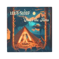 Let's Sleep Under the Stars | Camping Themed Art