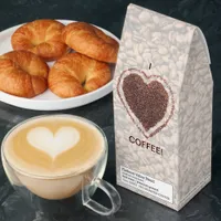 Love I Heart Coffee Bean Heart Art Roasted Coffee