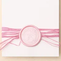 Coastal Chic Beach Club Starfish Wax Seal Sticker