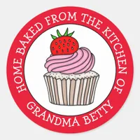 Personalized Home Baked by  Classic Round Sticker