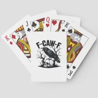 F-Caw-F Essential Minimal Clean Poker Cards