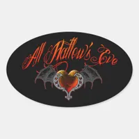 All Hallow's Eve Oval Sticker