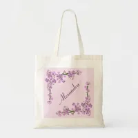 Pretty Pink Cherry Blossoms Tote Bag