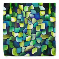 Contemporary Green Pattern Bandana