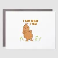 I Yam What I Yam Trendy Simple Mood Car Magnet