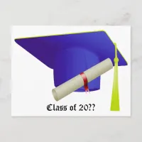 Class of 20XX Graduation Announcement Postcard