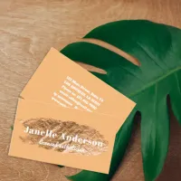 Modern Simple Orange Faux Gold Foil Professional