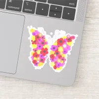 Floral Butterfly Colorful Sticker