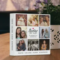 Besties For Life Best Friends Photo Collage Album 3 Ring Binder