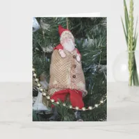 Card - Greeting - Santa Tree Ornament