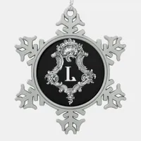 L Monogram Initial Ornament