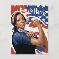 Kamala Harris Patriotic Postcard