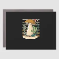 Cottagecore Mushroom Forest Toad Goblincore Mycolo Car Magnet