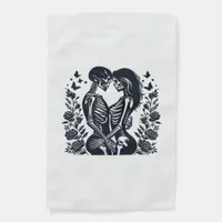 Till Death We – Skeleton Couple Gothic Design Clas Garden Flag