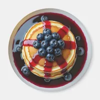 Blueberry Pancakes Realistic Food Magnet