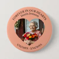 Memorial or Vigil Keepsake | Forever in our Hearts Button