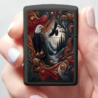 Eagle in Nature Forest Design Zippo Lighter