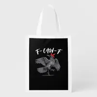 F-Caw-F Retro Classic Grocery Bag