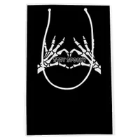 Skeleton Heart And Hands Classic Design  Medium Gift Bag