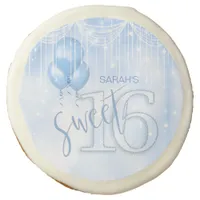 String Lights & Balloons Sweet 16 Lt. Blue ID473 Sugar Cookie