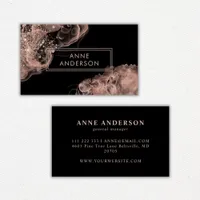 Rose Gold Ink Modern Elegant Professional  Business Card